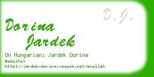 dorina jardek business card